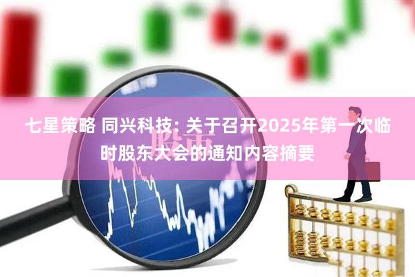 七星策略 同兴科技: 关于召开2025年第一次临时股东大会的通知内容摘要