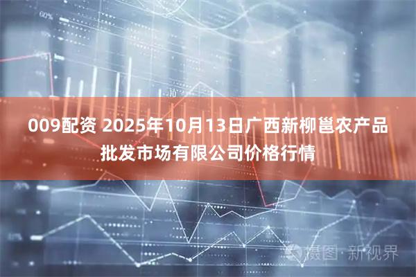 009配资 2025年10月13日广西新柳邕农产品批发市场有限公司价格行情