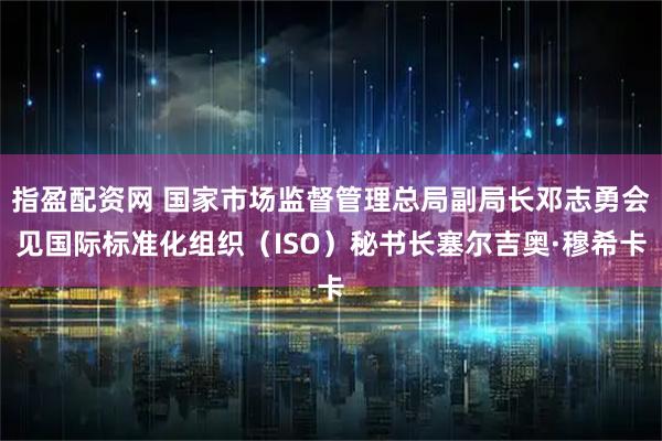 指盈配资网 国家市场监督管理总局副局长邓志勇会见国际标准化组织（ISO）秘书长塞尔吉奥·穆希卡